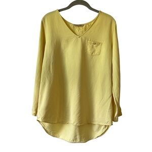 Soft Surroundings Yellow Long Sleeve Blouse